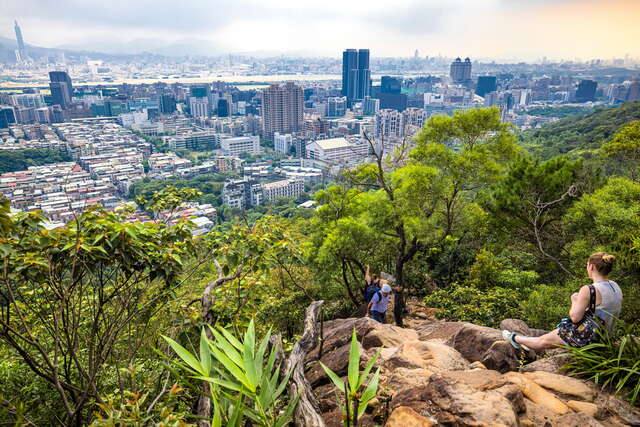 五指山系_金面山親山步道(攻頂的路途中就能看到一大片臺北景色)