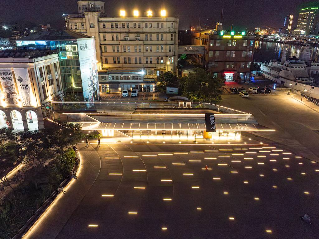 國門廣場(場地夜間空拍)